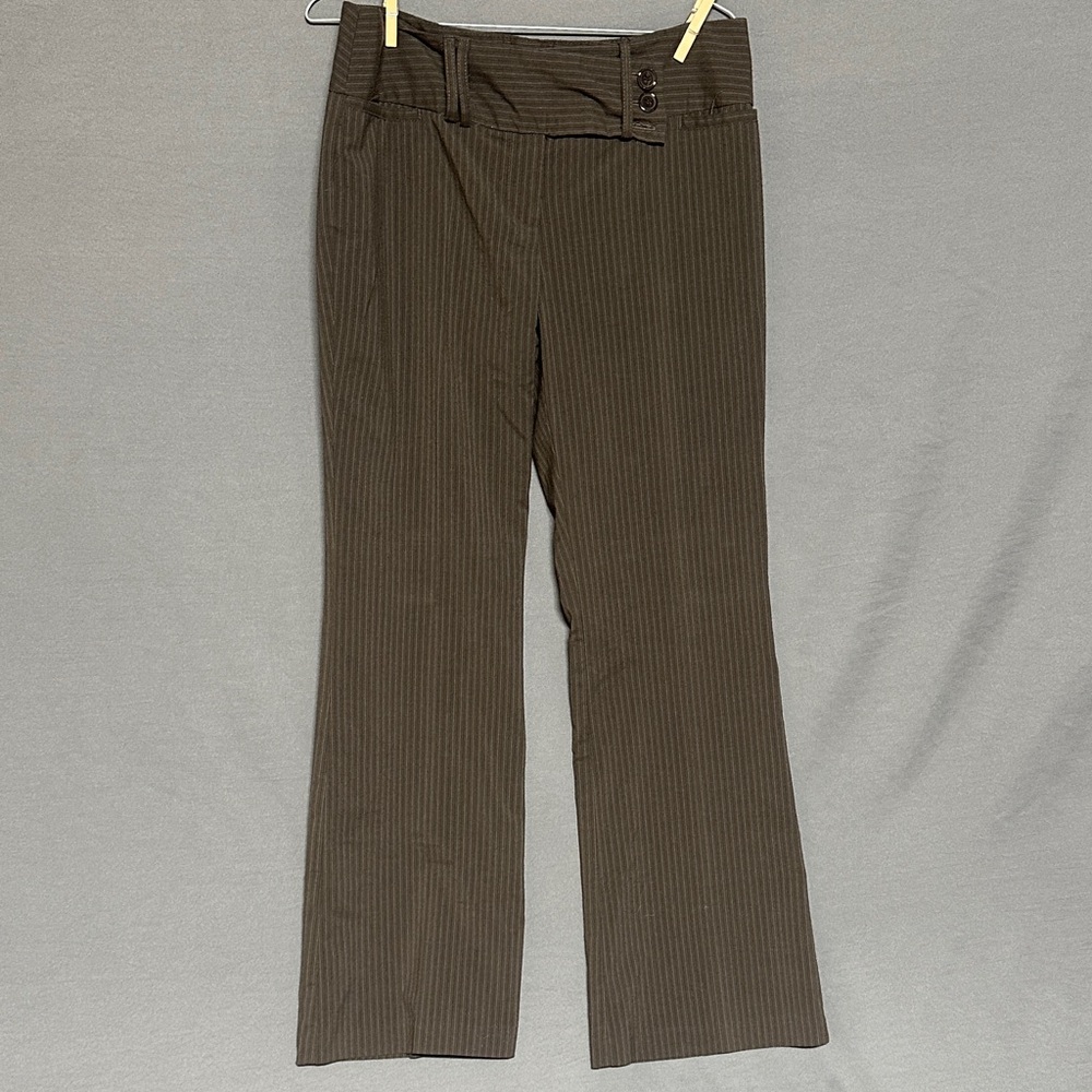 Star City Chocolate Pinstripe Flare Pants